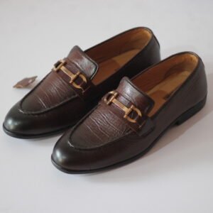 Modern Horsebit Chocolate Loafer